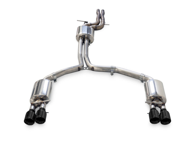 AWE Tuning 3015-43074 AWE Tuning Audi C7.5 A7 3.0T Touring Edition Exhaust - Quad Outlet Diamond Black Tips