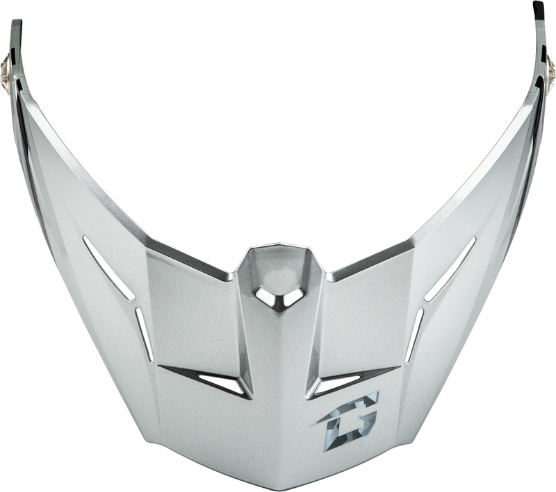 G074153 Gmax Md-74 Visor W/Screws Striker Silver/Blue Metallic