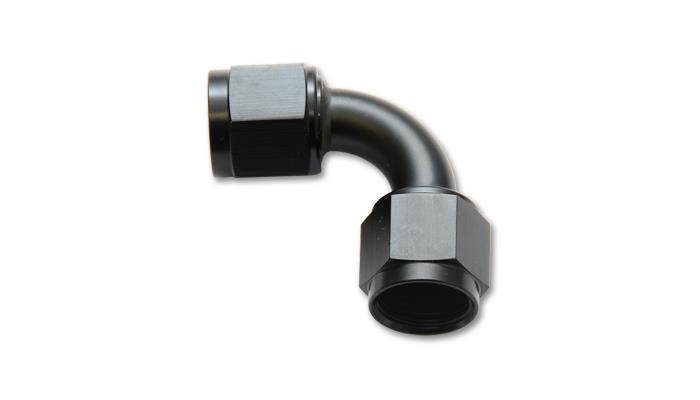 Vibrant 10736 Vibrant -16AN Female 90 Degree Union Adapter (AN to AN) - Anodized Black Only