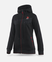Akrapovic 802062 Akrapovic Womens Corpo Zip Hoodie Black - Small - 802062