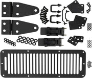 Kentrol 50570 Kentrol 78-95 Jeep CJ/Wrangler YJ Hood Kit With TJ Style Hood Catch - Powdercoat Black