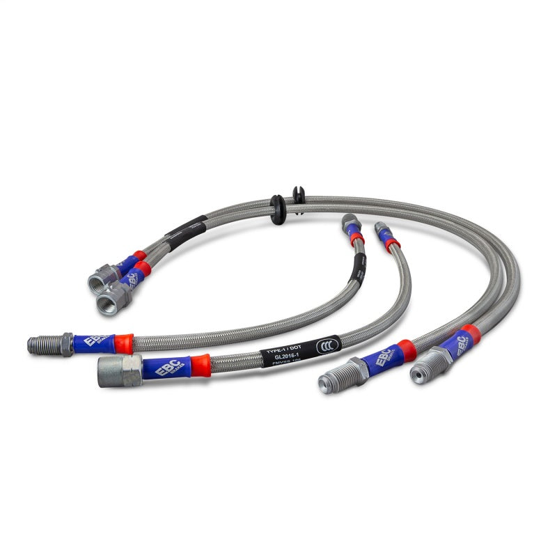 EBC BLA7559-6L EBC 96-98 BMW Z3 1.9L Stainless Steel Brake Line Kit