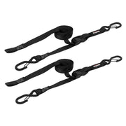 SpeedStrap 12101-2 SpeedStrap 1In x 10Ft CAM-Lock Tie Down w/ Snap FtSFt Hooks (2 Pack) - Black