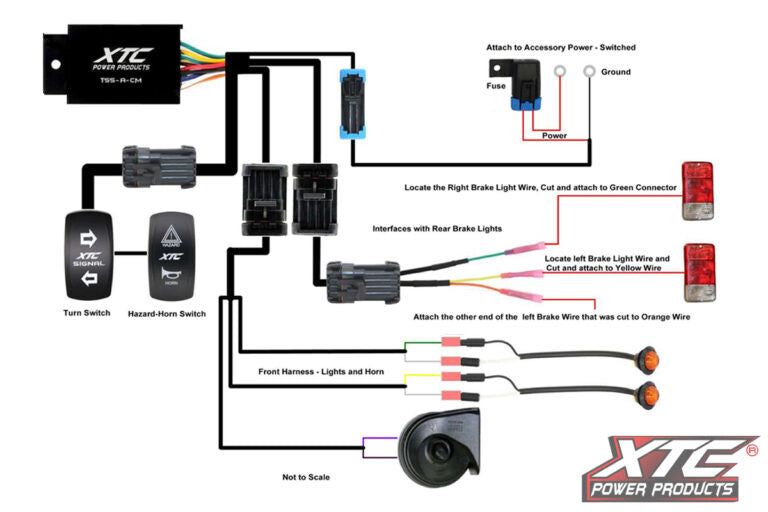 XTC Power Products Auto Turn Signal KIT W Illumination ATS-UNI-I-DRL - Front Drl Lights