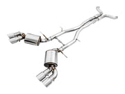 AWE Tuning 3015-42092 AWE Tuning 16-19 Chevy Camaro SS Res Cat-Back Exhaust -Touring Edition (Quad Chrome Silver Tips)