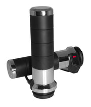 Titan X Heated Grips Chrome Electric Throttle