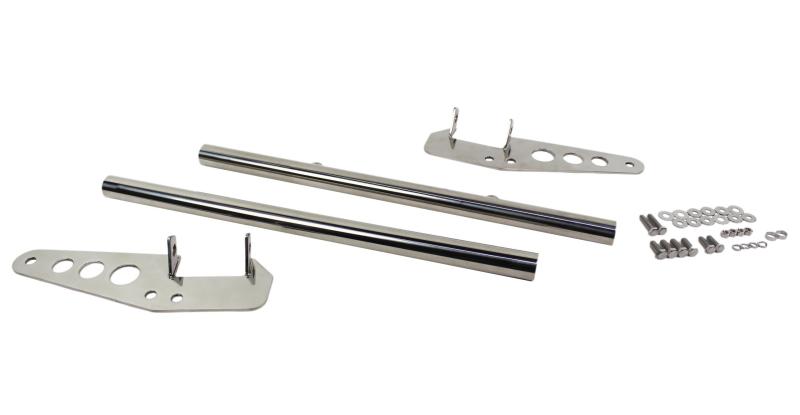Kentrol 30418 Kentrol 55-86 Jeep CJ Grill Guard - Polished Silver
