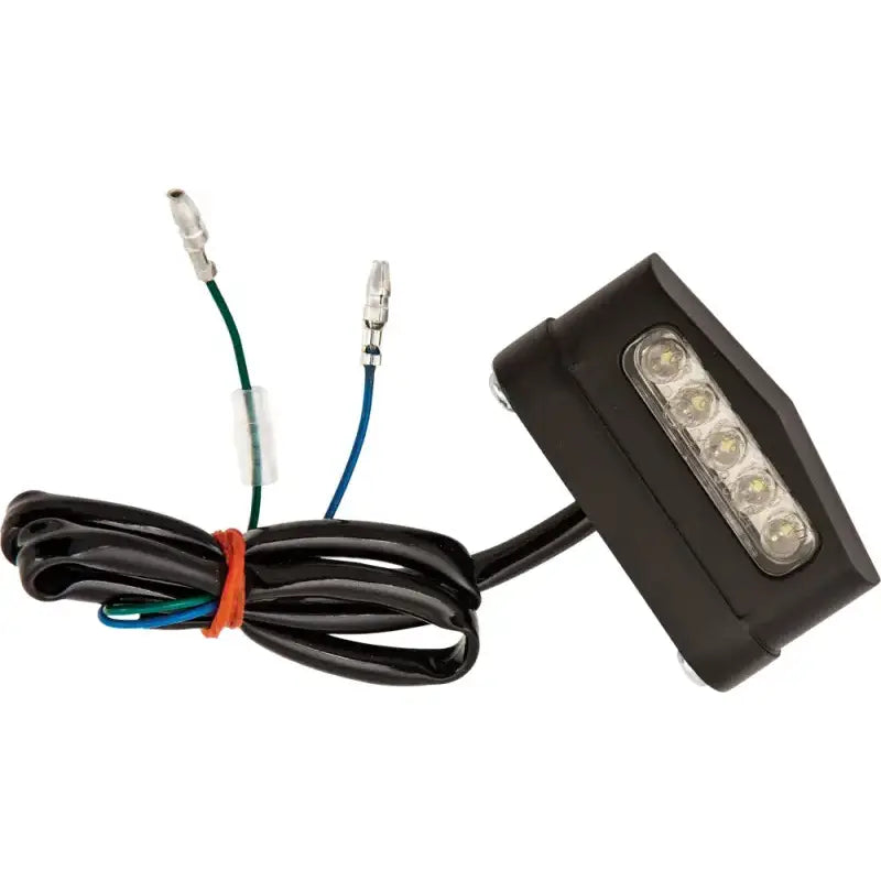 3d License Plate Lights 5 Led Light Black - Powersports