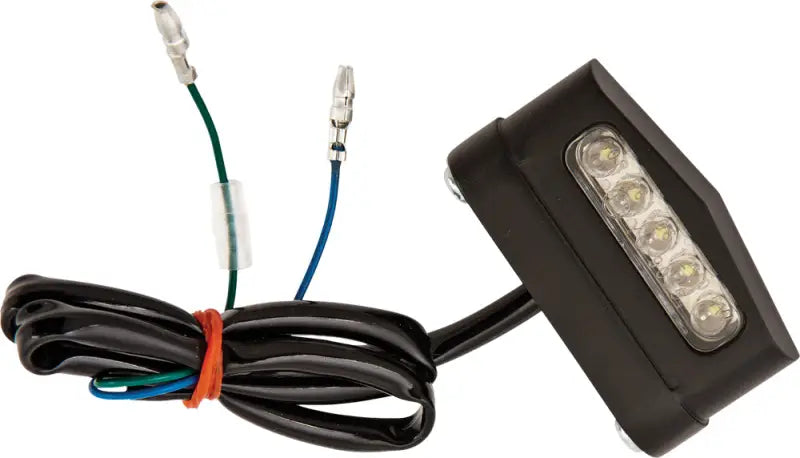 3d License Plate Lights 5 Led Light Black - Powersports