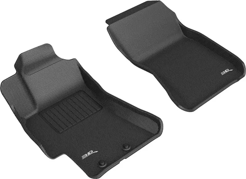 3D MAXpider 08-11 Subaru Impreza / WRX / 08-14 STI Kagu 1st Row Floormats - Black - Truck & Automotive