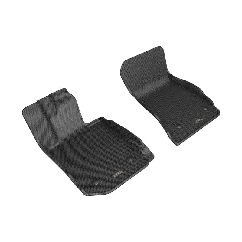 3D MAXpider 2 Series Coupe Front Row Floor Mats - Black - Truck & Automotive
