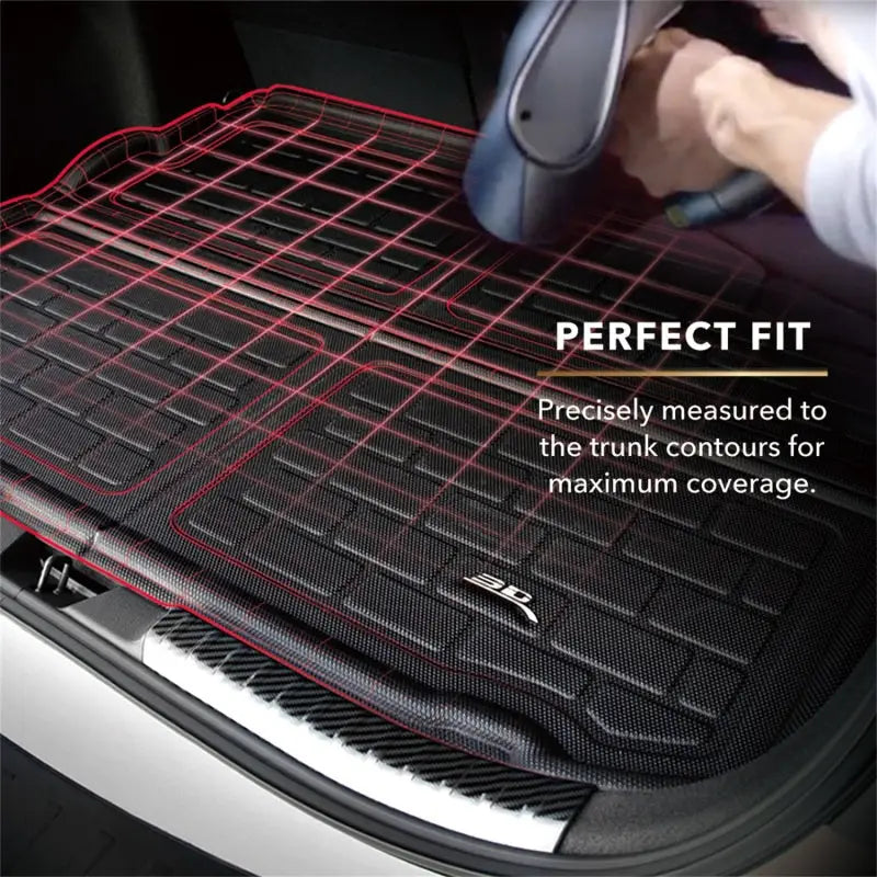3D MAXpider Q1TL0281309 3D MAXpider 20-23 Tesla Model Y 2nd Row Seatback Protector Kagu Cargo Liner - Black
