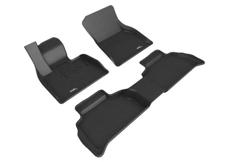 3D Maxpider 20-24 BMW X6 (G06) Kagu Floor Mat- Black R1 R2 - L1BM11301509