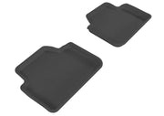 3D MAXpider 2006-2011 BMW 3 Series/X3 E90/E83 Kagu 2nd Row Floormats - Black - L1BM00621509