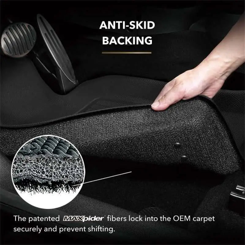 3D MAXpider 2009-2017 Audi Q5/SQ5 Kagu 1st Row Floormat - Black 