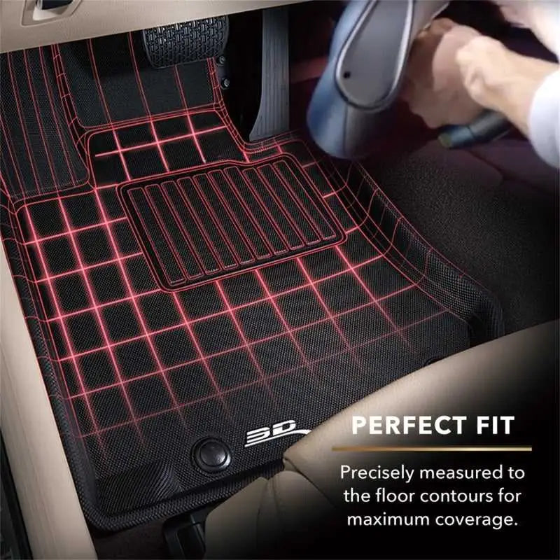 3D MAXpider 2009-2017 Audi Q5/SQ5 Kagu 1st Row Floormat - Black 