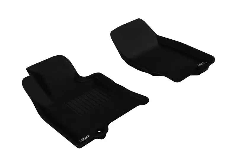 3D MAXpider 2009-2017 Infiniti QX70/QX50/FX35/EX35 Kagu 1st Row Floormat - Black - Truck & Automotive