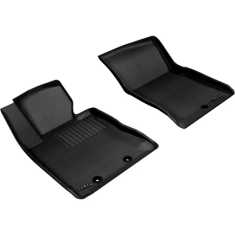 3D MAXpider L1HY02311509 3D MAXpider 2012-2016 Hyundai Genesis Kagu 1st Row Floormat - Black - L1HY02311509