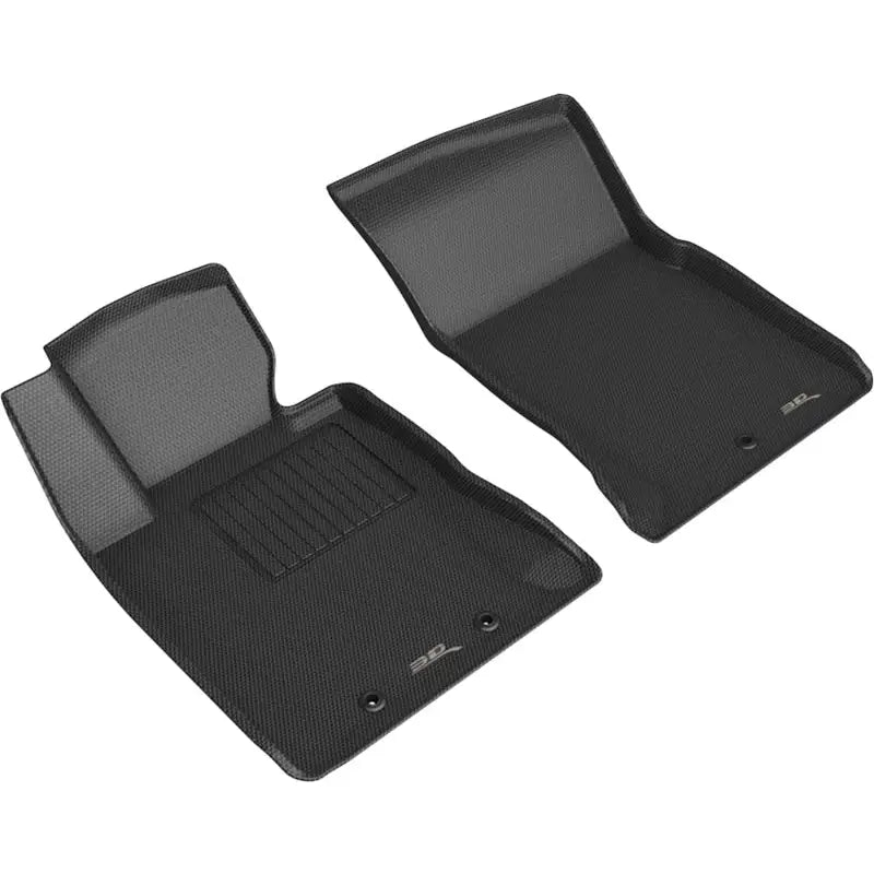 3D MAXpider L1HY02311509 3D MAXpider 2012-2016 Hyundai Genesis Kagu 1st Row Floormat - Black - L1HY02311509