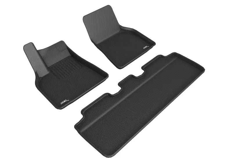 Black car floor mats for Tesla Model Y, ideal RV parts & accessories or truck parts