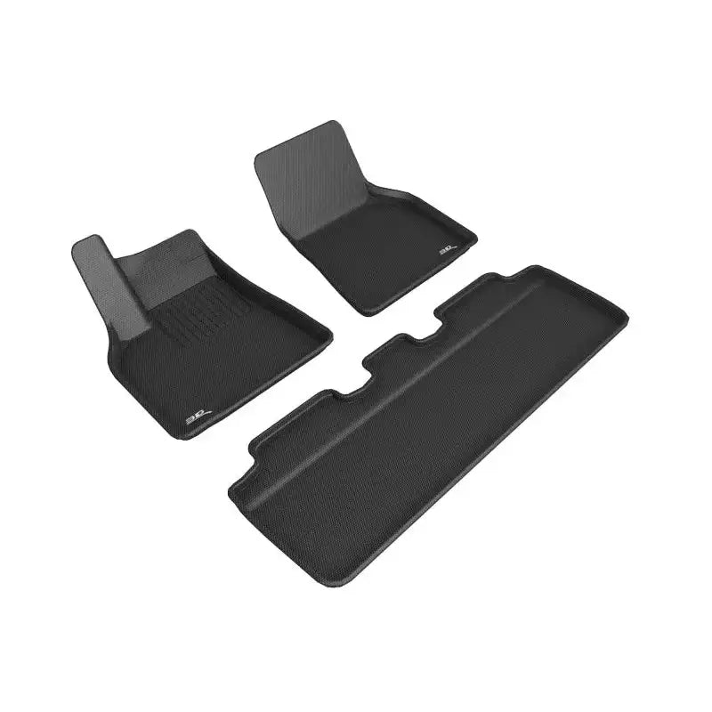 Black car floor mats for Tesla Model Y, ideal RV parts & accessories or truck parts
