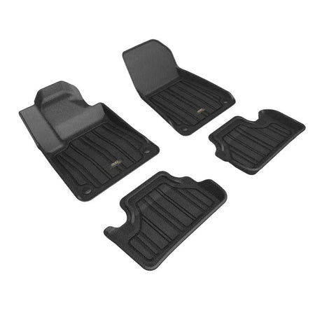 Black floor mats for Polestar 2 Elitect, perfect for protecting your car floor