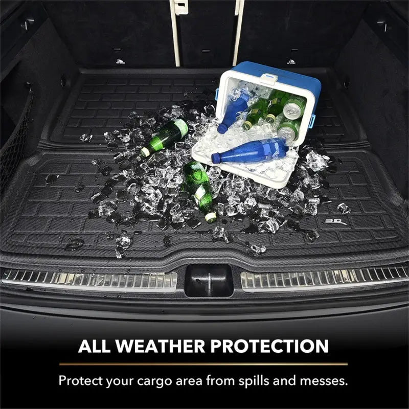 3D MAXpider M1TL0411309 3D MAXpider 21-23 Tesla Model 3 Kagu Rear Cargo Liner - Black - M1TL0411309