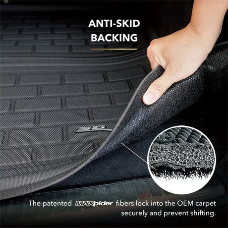 3D MAXpider 22-23 Tesla Model X 5-Seats Kagu Cargo Liner - Black - Floor Mats