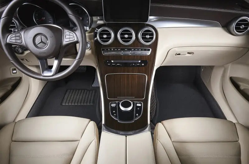 Mercedes-Benz car interior with 3D MAXpider Subaru BRZ black truck accessories