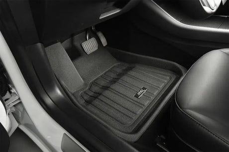 Black car floor mat set for Tesla Model X 17-21 in the 3D Maxpider collection