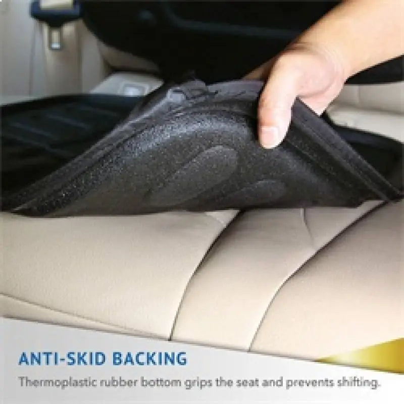 Black anti-skid seat protector.