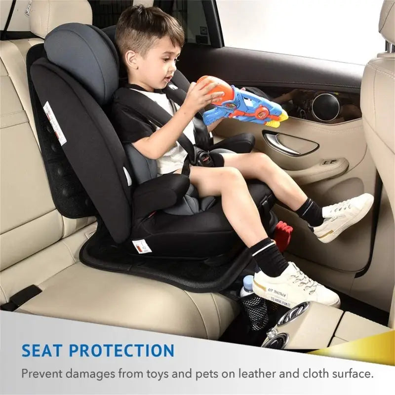 3D MAXpider 3153L-09 3D MAXpider Universal Black Child Seat Protector With Storage Pouches