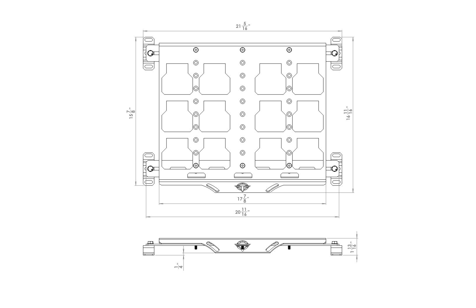 Open Trail Universal Utility UTV Rack Mounts/Brackets 457-5002 - Sport Mount Use Packout