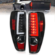 ANZO 311382 ANZO 2004-2012 Chevrolet Colorado/ GMC Canyon LED Tail Lights w/ Light Bar Black Housing
