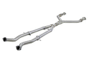 aFe 49-36131 aFe Takeda 2.5in to 3in 304 SS Y-Pipe Exhaust System 16-18 Infiniti Q50/Q60 V6-3.0L (tt)