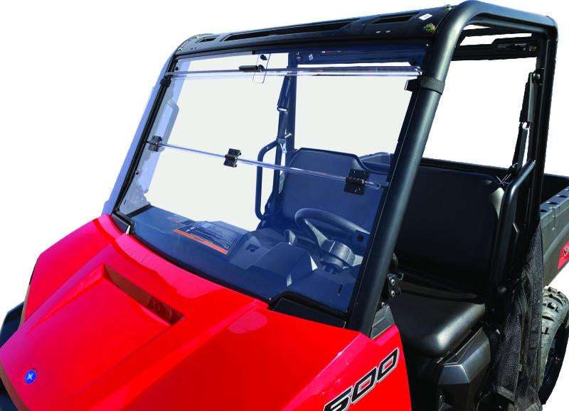 QuadBoss 375783 QuadBoss 17-21 Polaris Ranger 500 Windbreak Folding Windshield - 375783
