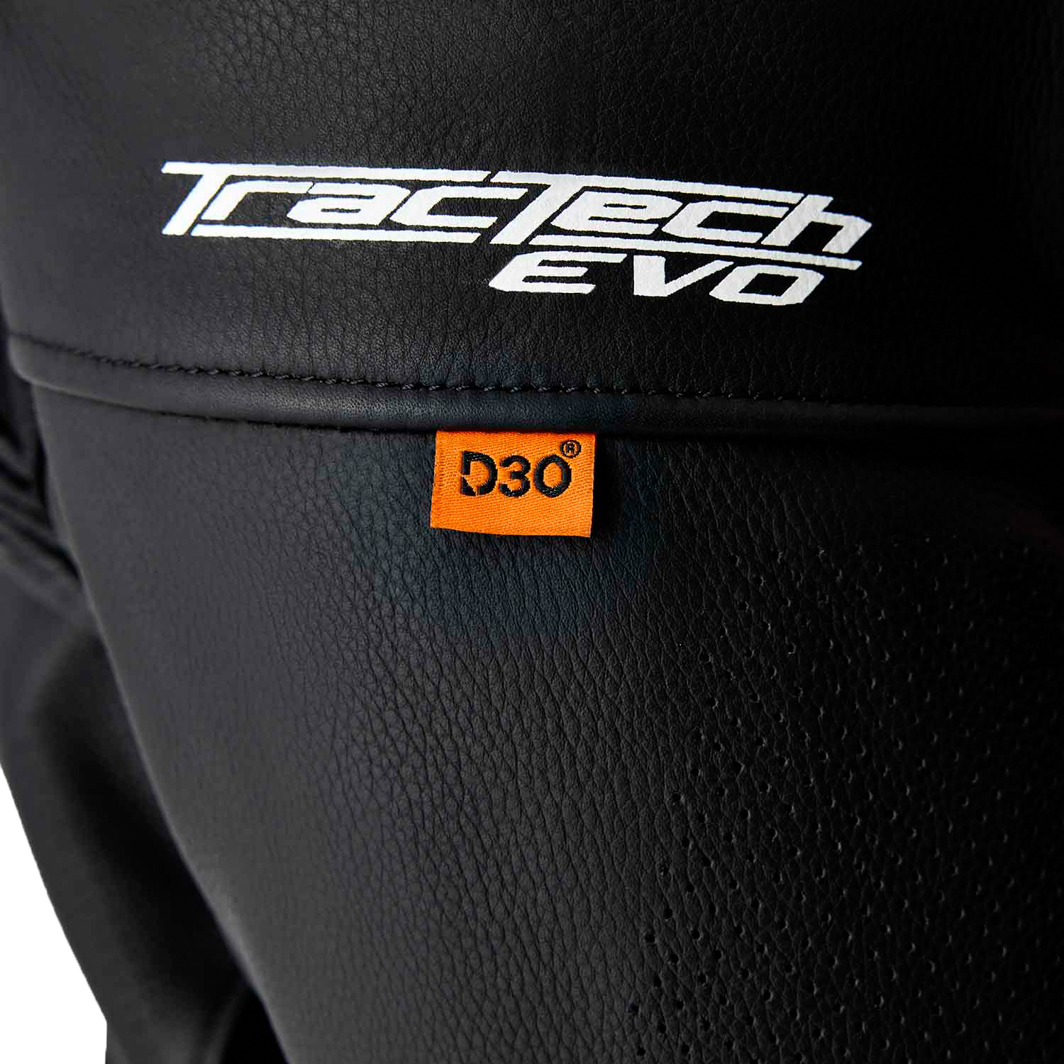 Tractech Evo D3o Jacket Blk/Flo Red Leather Lg