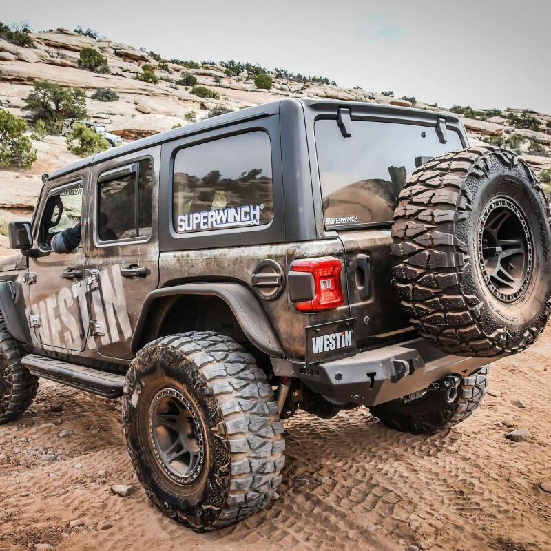 WESTIN 59-82045 Westin 18-19 Jeep Wrangler JL WJ2 Rear Bumper w/ Sensors (Excl. Wrangler JK) - Textured Black