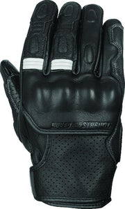 Speed and Strength 892327 Speed and Strength Twist of Fate Leather Gloves Black/White - Large - 892327