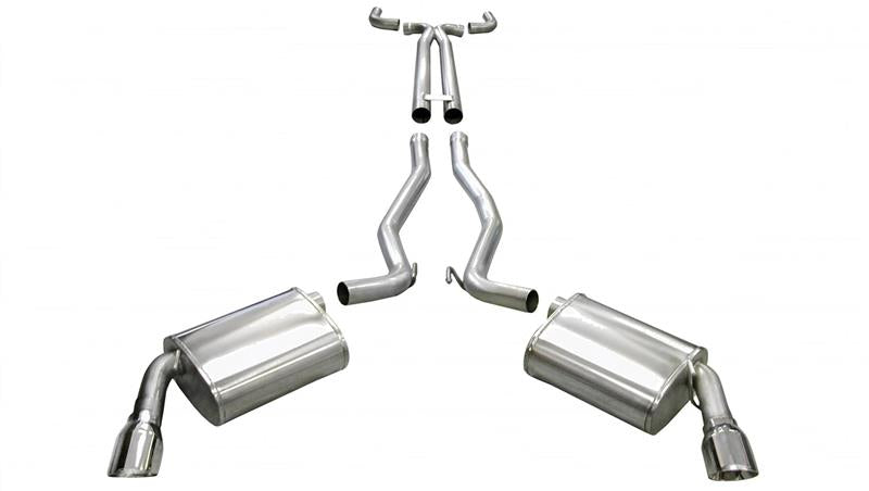 CORSA Performance 14954 Corsa 10-13 Chevrolet Camaro Convertible SS 6.2L V8 Manual Polished Sport Cat-Back + XO Exhaust