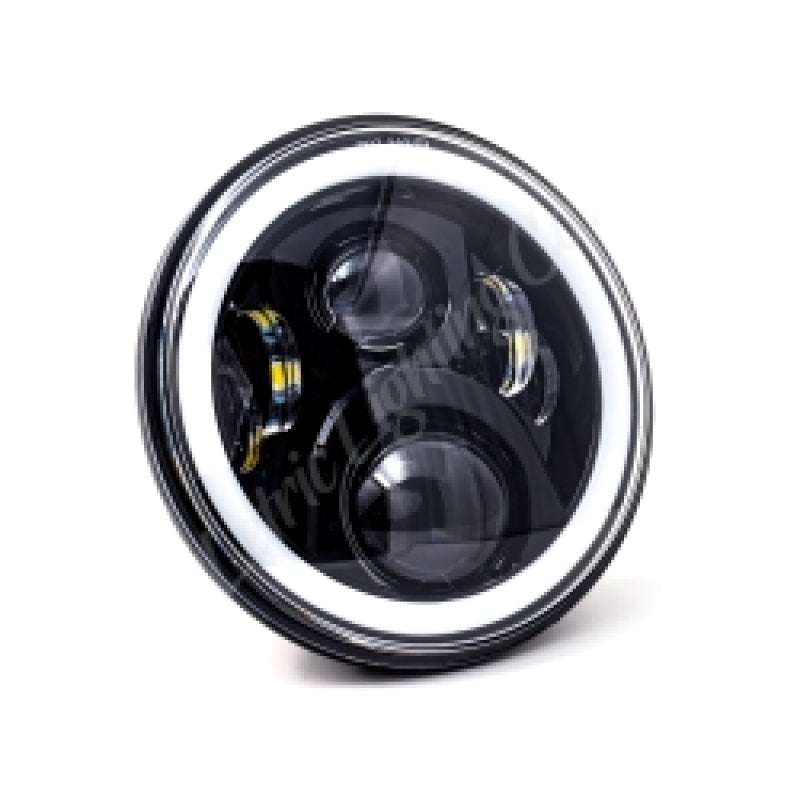 Letric Lighting LLC-ILHC-7DB Letric Lighting 7in Led Black Full-Halo Indian