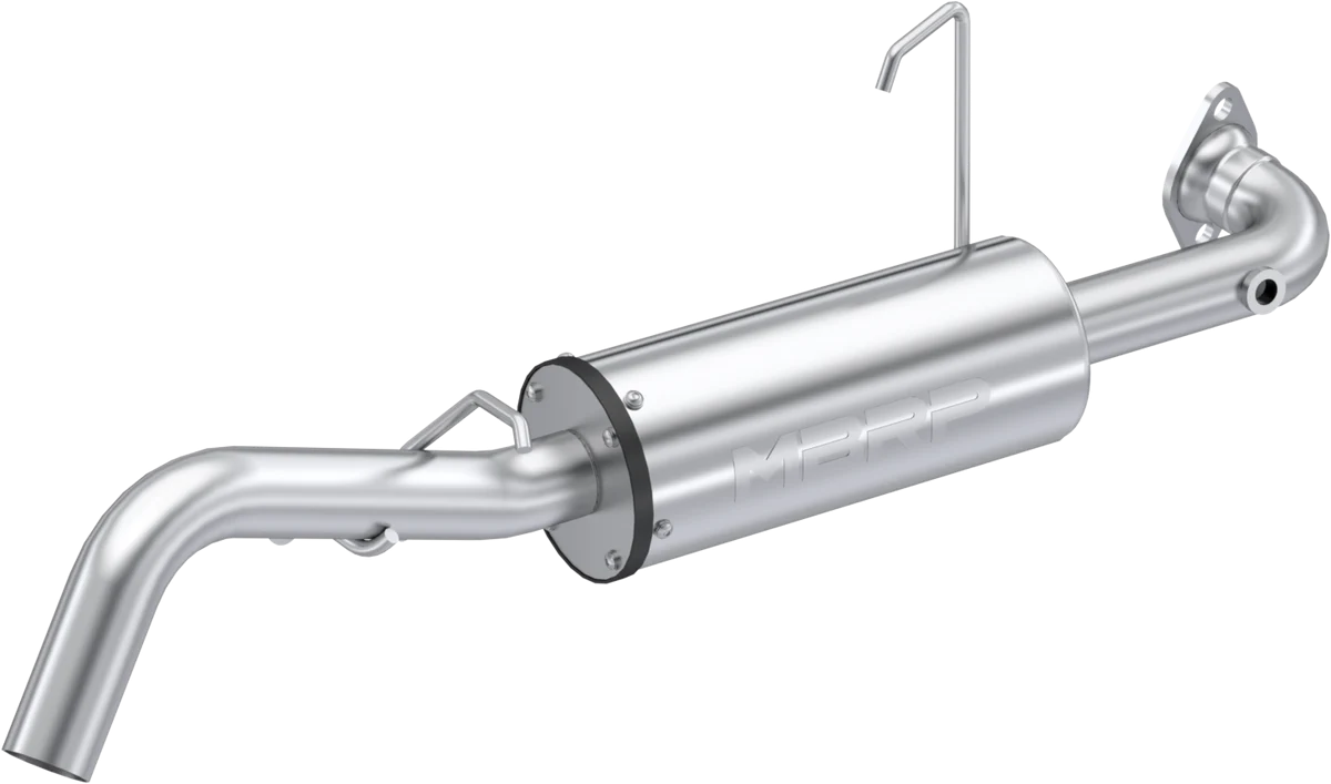 MBRP Sport Muffler Exhaust AT-9535PT - Chrome Single Slip-ON System Performance