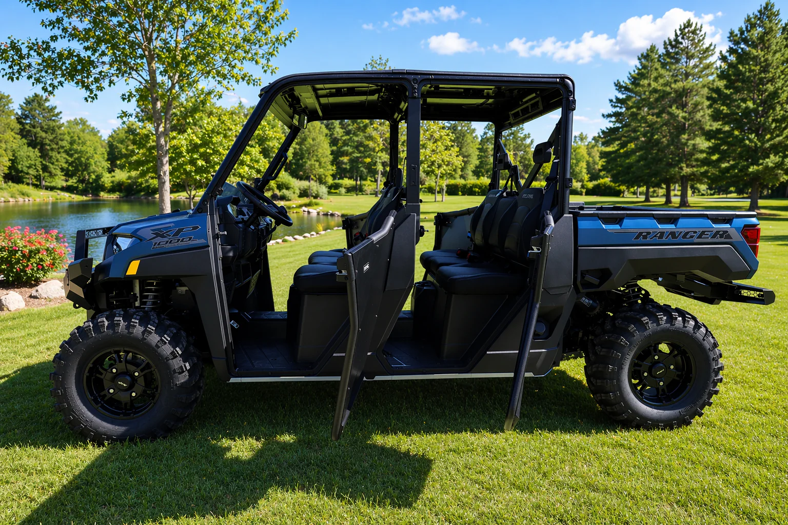 Rival Powersports USA Half Doors UTV Cab/Roof/Door 2444.7475.3 - Rear