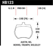 Hawk Performance HB123N.535 Hawk HP+ Street Brake Pads