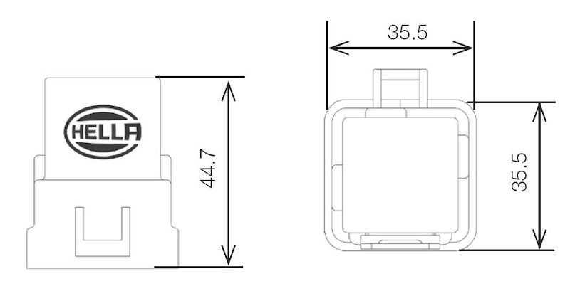 Hella 007794327 Hella Relay 12V 20/40A Spdt Res Wthr