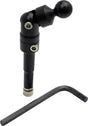 Black techmount fork cap mount with adjustable handlebar, ball joint, and hex key for BMW