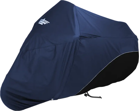 Dark blue bicycle touring cover with reflective piping for 4-454bb RV parts & accessories