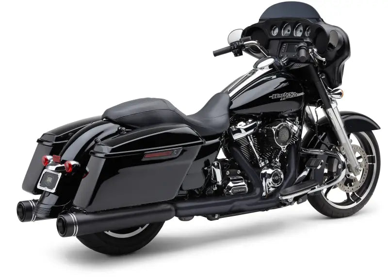 4.5" Groove Tip Slip On Black Flh/Flt 17 22 - COBRA