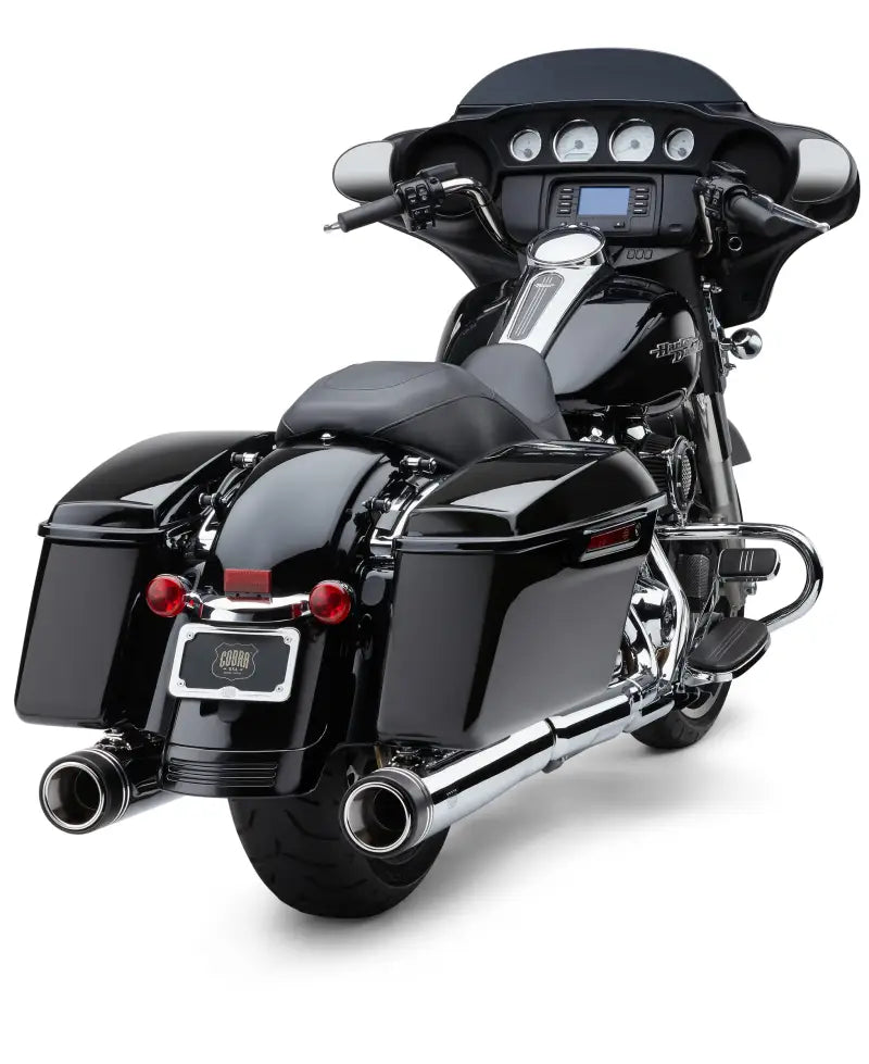 4.5" Groove Tip Slip On Chrome Flh/Flt 17 22 - COBRA