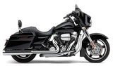 4.5" Powrflo Round Slip Ons Chrome Flh/Flt 17 22 - COBRA
